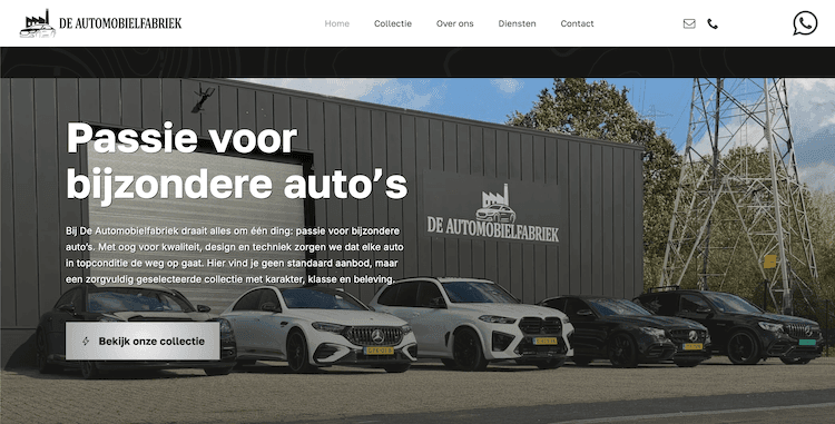 De Automobielfabriek - webdesign by ABCwebsites