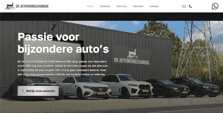 De-Automobielfabriek De Automobielfabriek - webdesign by ABCwebsites