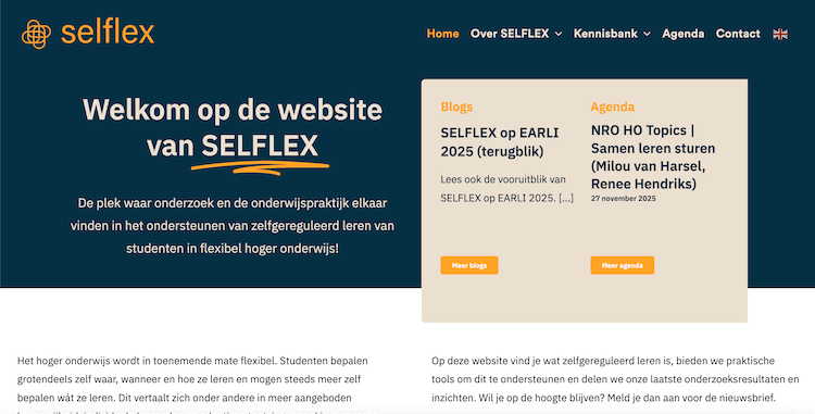 Website SELFLEX - ontwerp en bouw door ABCwebsites