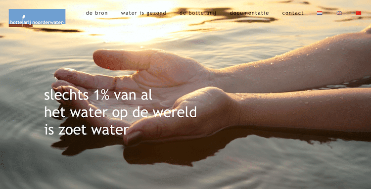 Website Bottelarij Noorderwater - ontwerp en bouw door ABCwebsites