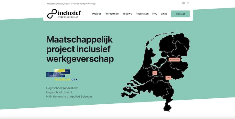 Inclusief-werkgeverschap Website Inclusief Werkgeverschap - ontwerp en bouw door ABCwebsites