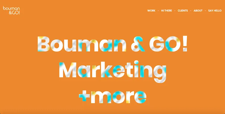 Bouman & GO! Website Bouman & Go! - ontwerp en bouw door ABCwebsites
