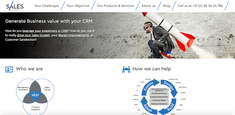 Website Sales Engineers - ontwerp en bouw door ABCwebsites