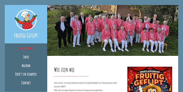 Website Fruitig Geflipt - ontwerp en bouw door ABCwebsites